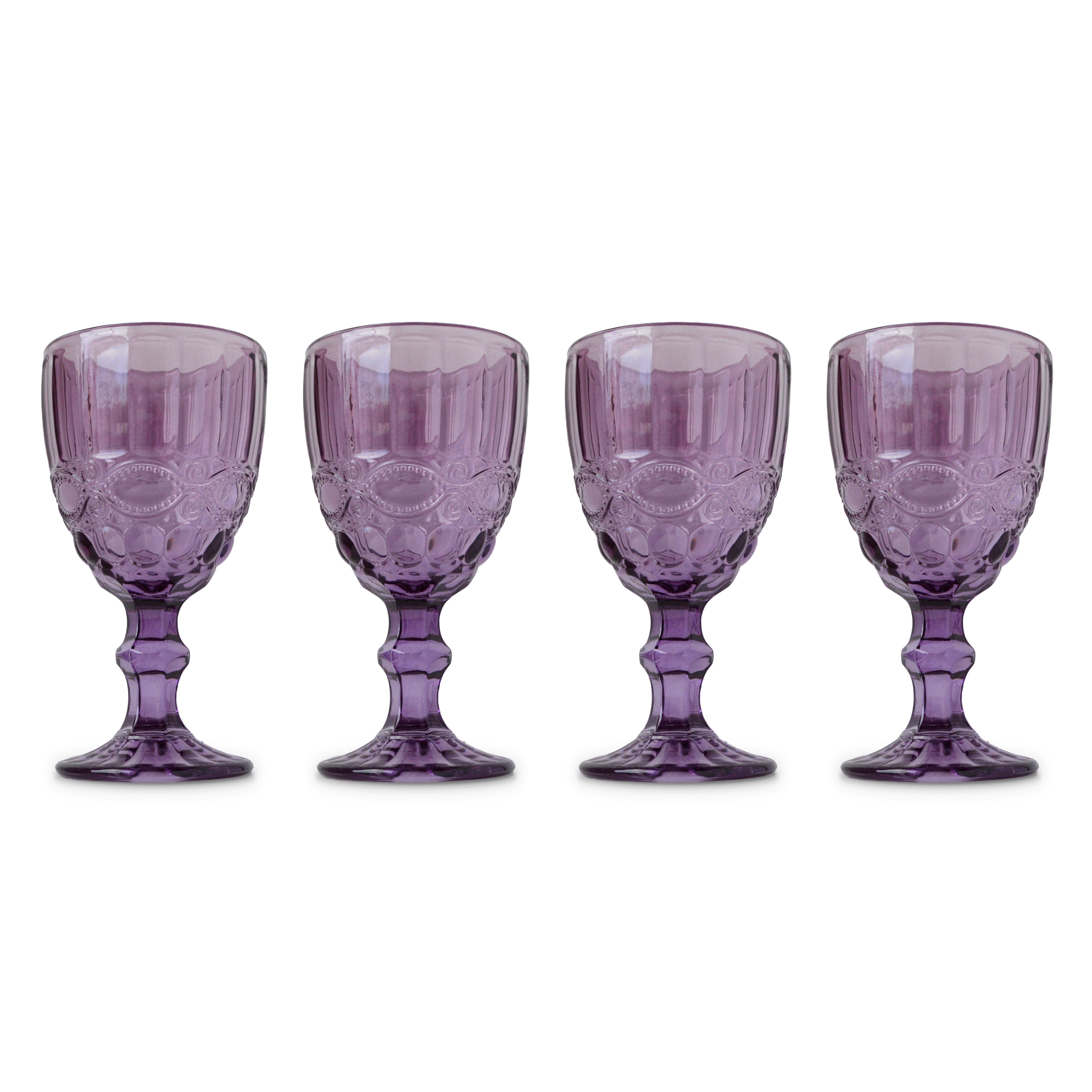 Purple Stem Glasses (4)