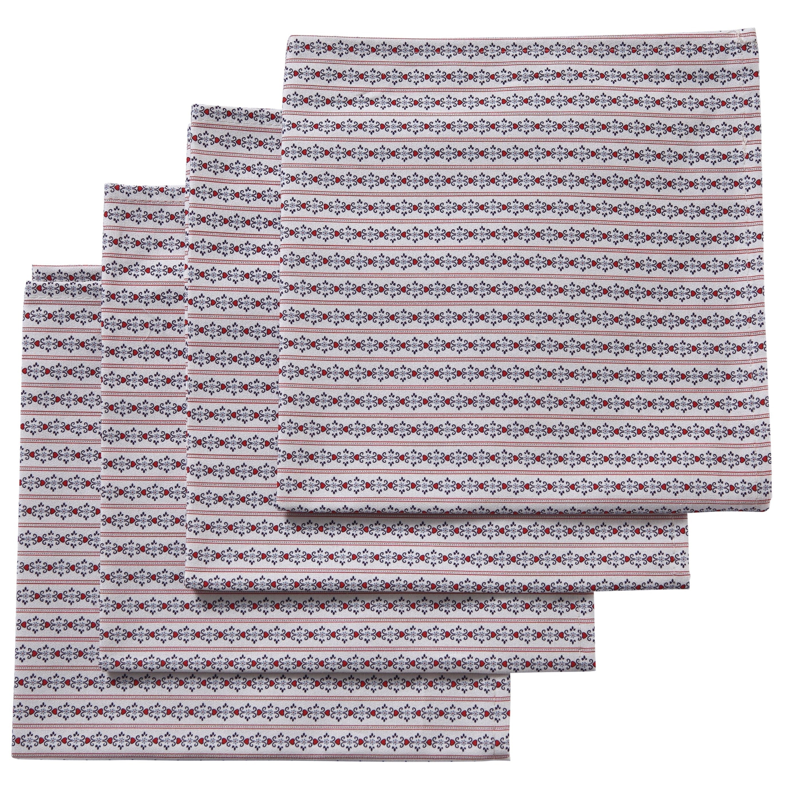 White Stripe Napkins (4)