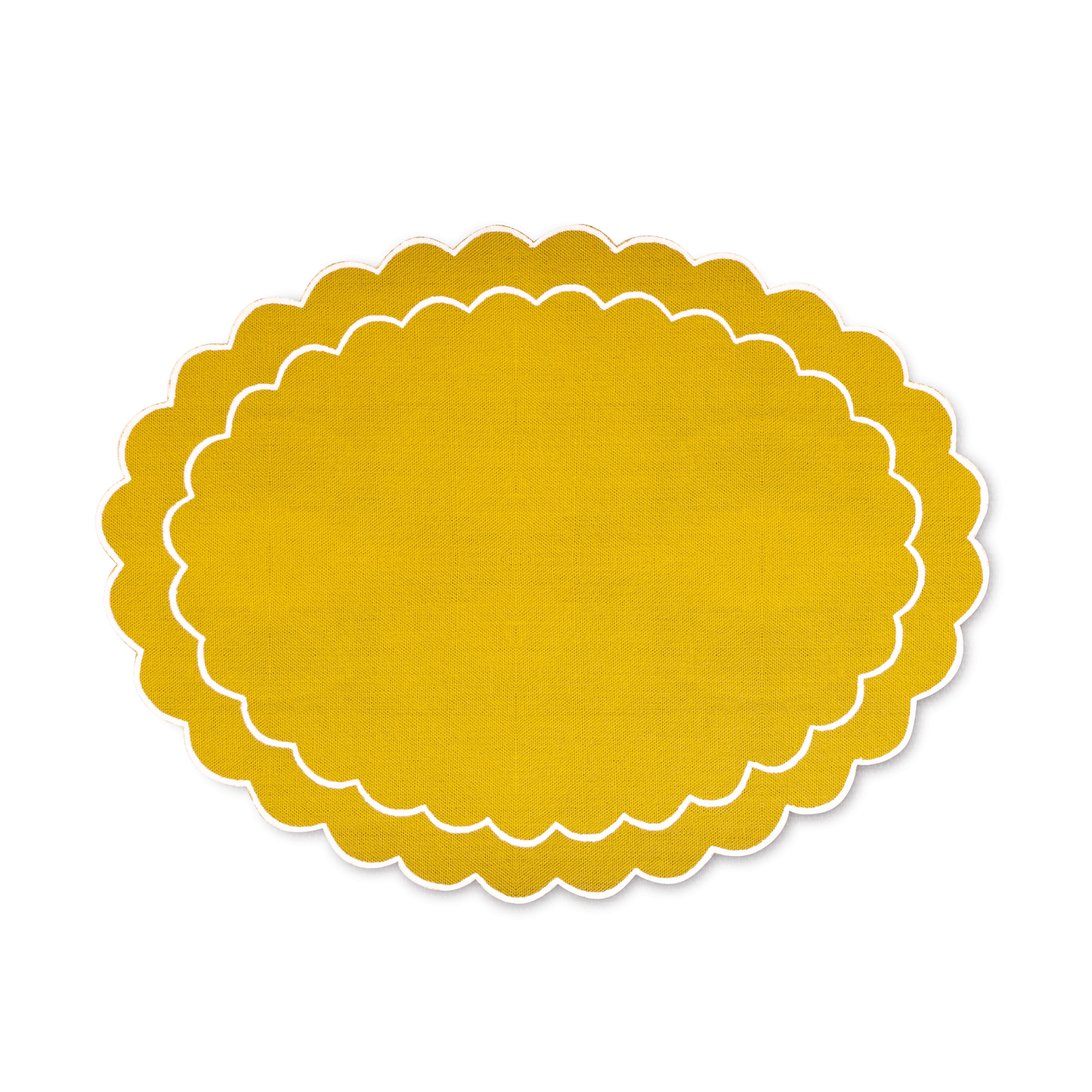 Yellow Oval Placemats (4)