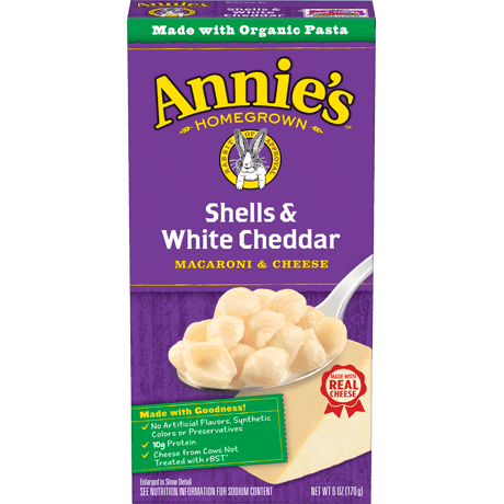 Annie's Shells and White Cheddar
