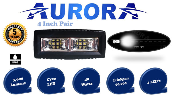 aurora 4 inch wide angle scene light