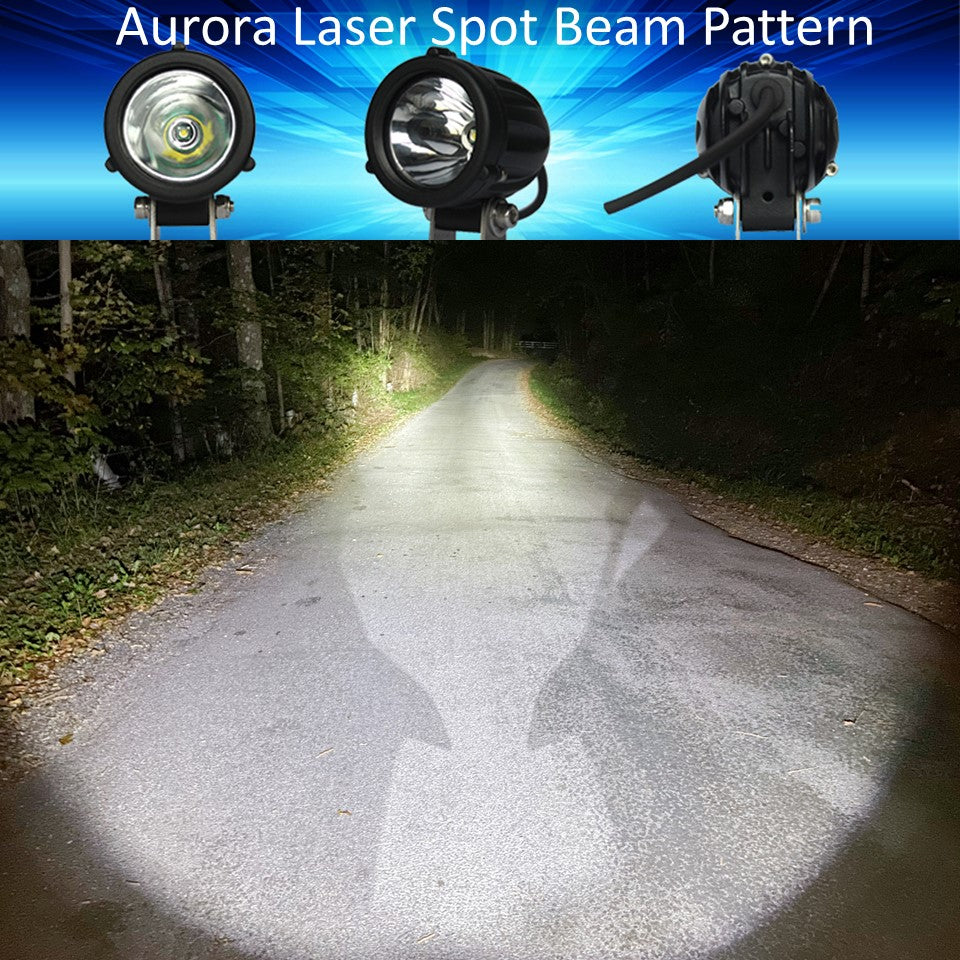 Aurora Dual Sport LED light beam Pattern - Aurora Laser