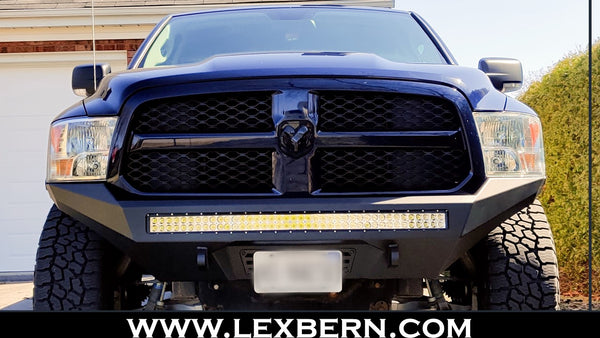 Dodge-ram-40-inch-dual-row-offroad-bumper-front-view