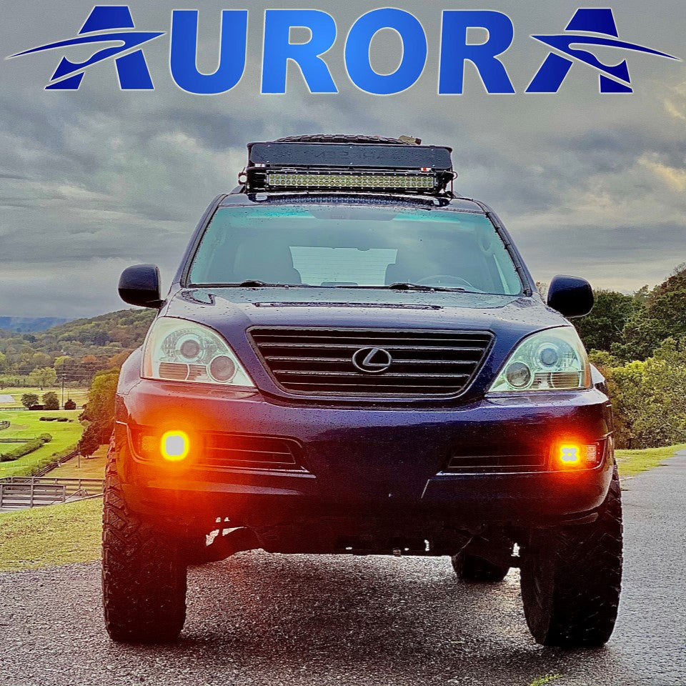 aurora lexus gx470 amber led fog lights 