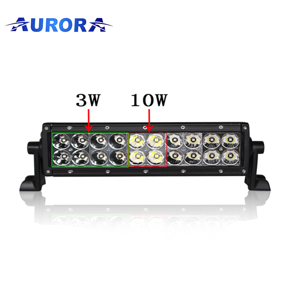 Aurora 10 inch led light bar hybrid series