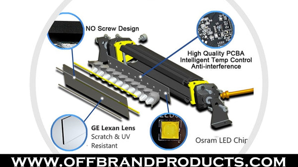 yellow led light light bar