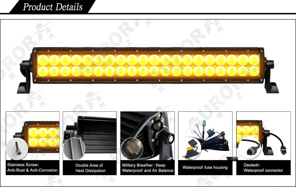 aurora amber led light bars