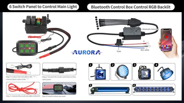 Aurora off road switch panel