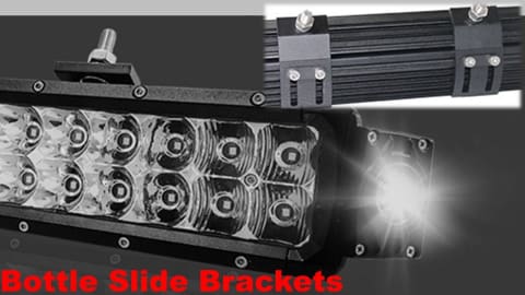 Aurora led light bar slide bottle bracket