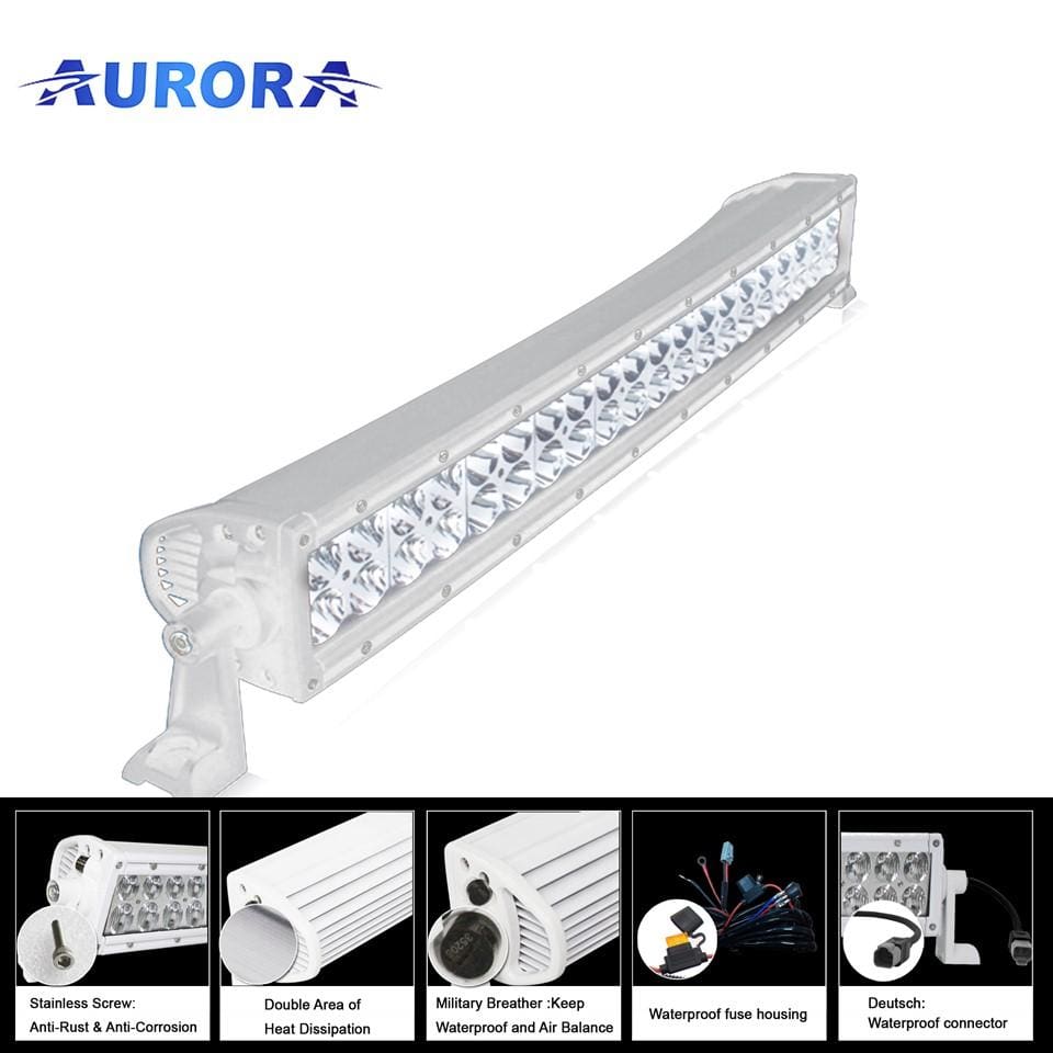 aurora curved marine led light bar