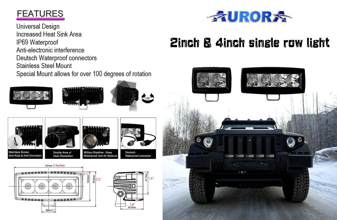 aurora-4-inch-single-row-led-light