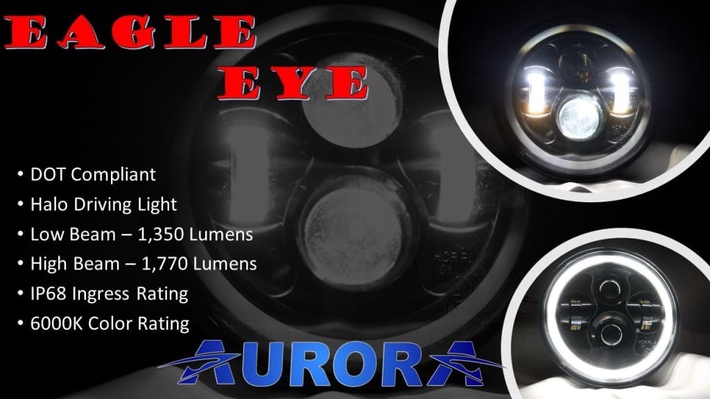 aurora eagle eye led headlights