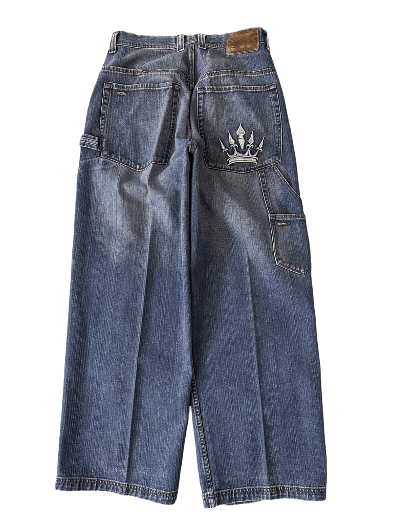Load image into Gallery viewer, JNCO Crown Vintage Baggy Jeans - 33 x 32