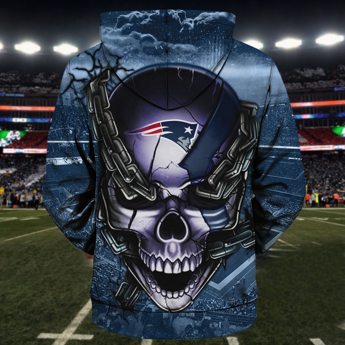 patriots helmet hoodie