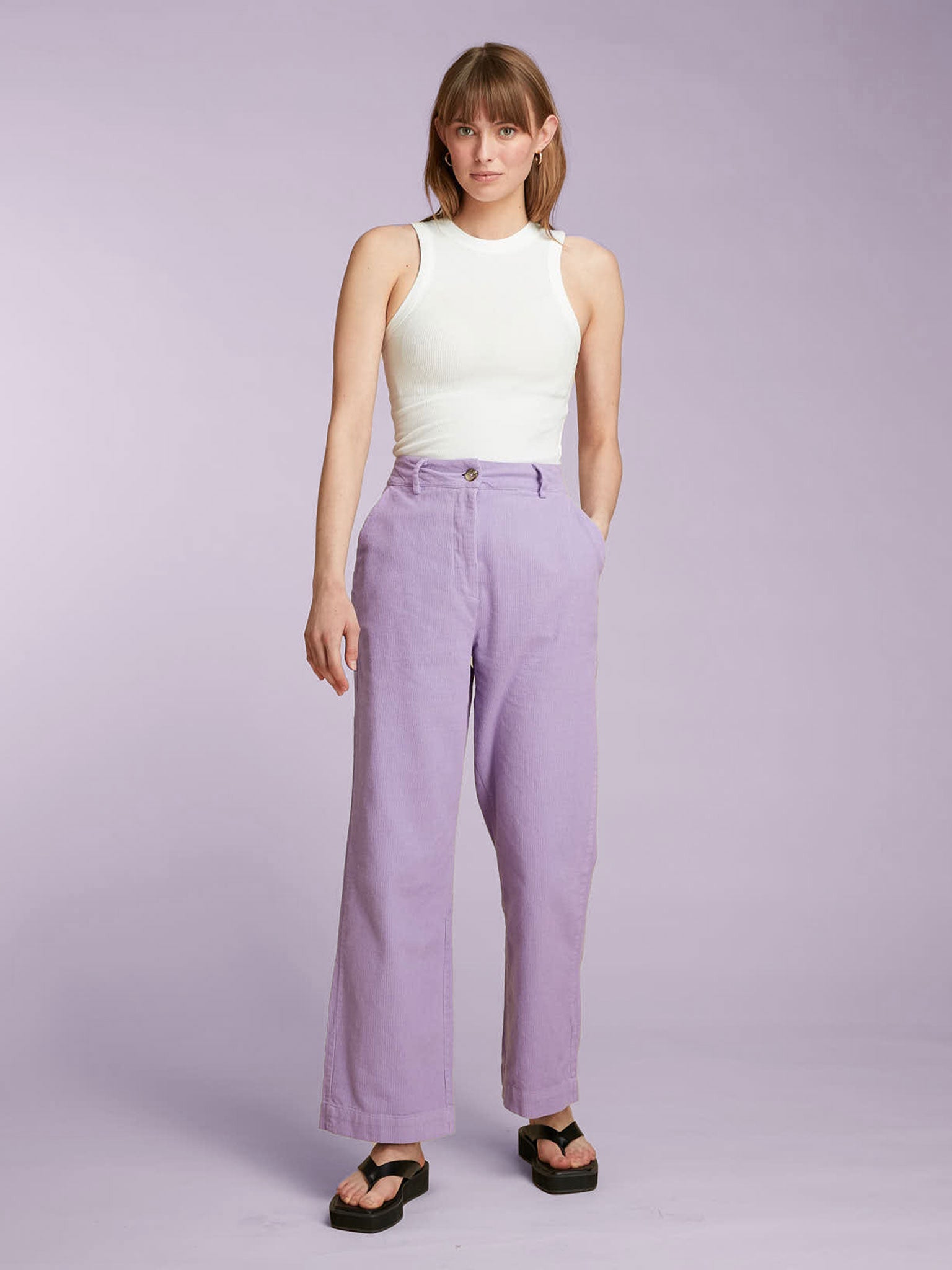 Cord Trouser in Lilac product