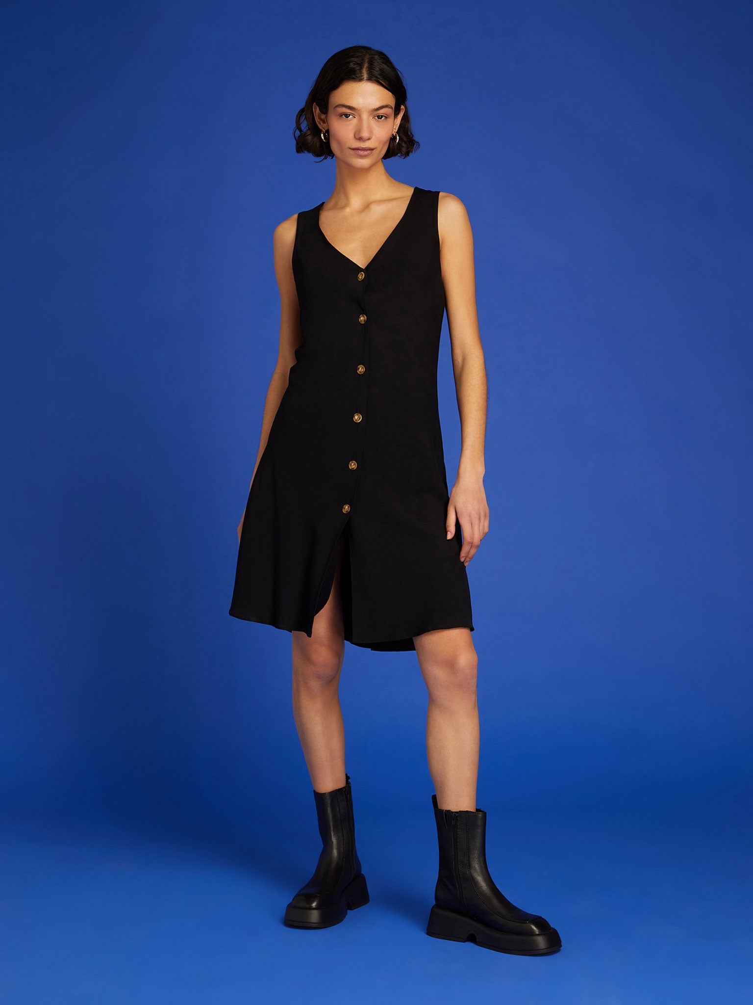 Simona Pinny Dress in Black product