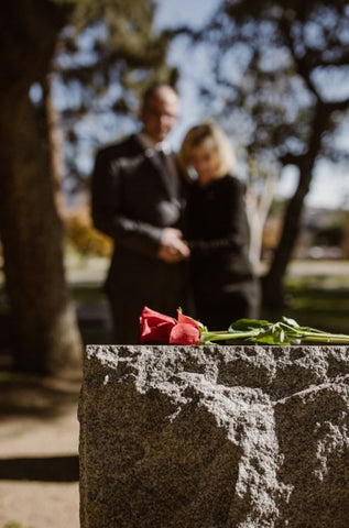 people on cemetery