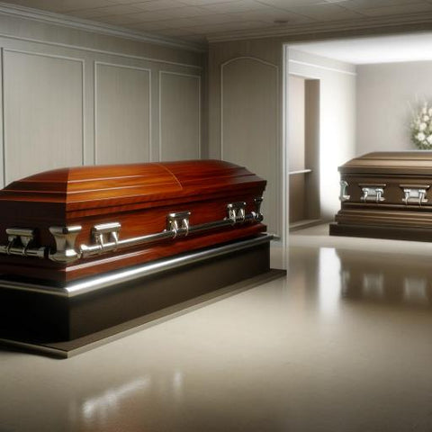 funeral casket of different sizes