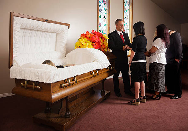 body in casket