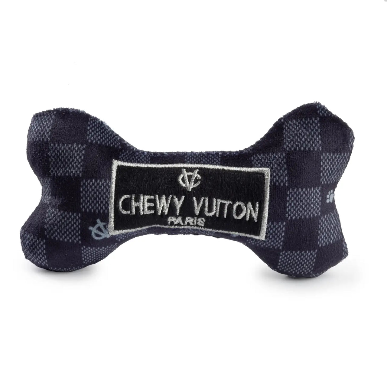 Haute Diggity Dog Chewy Vuitton Checker Bone Dog Toy, Extra Large