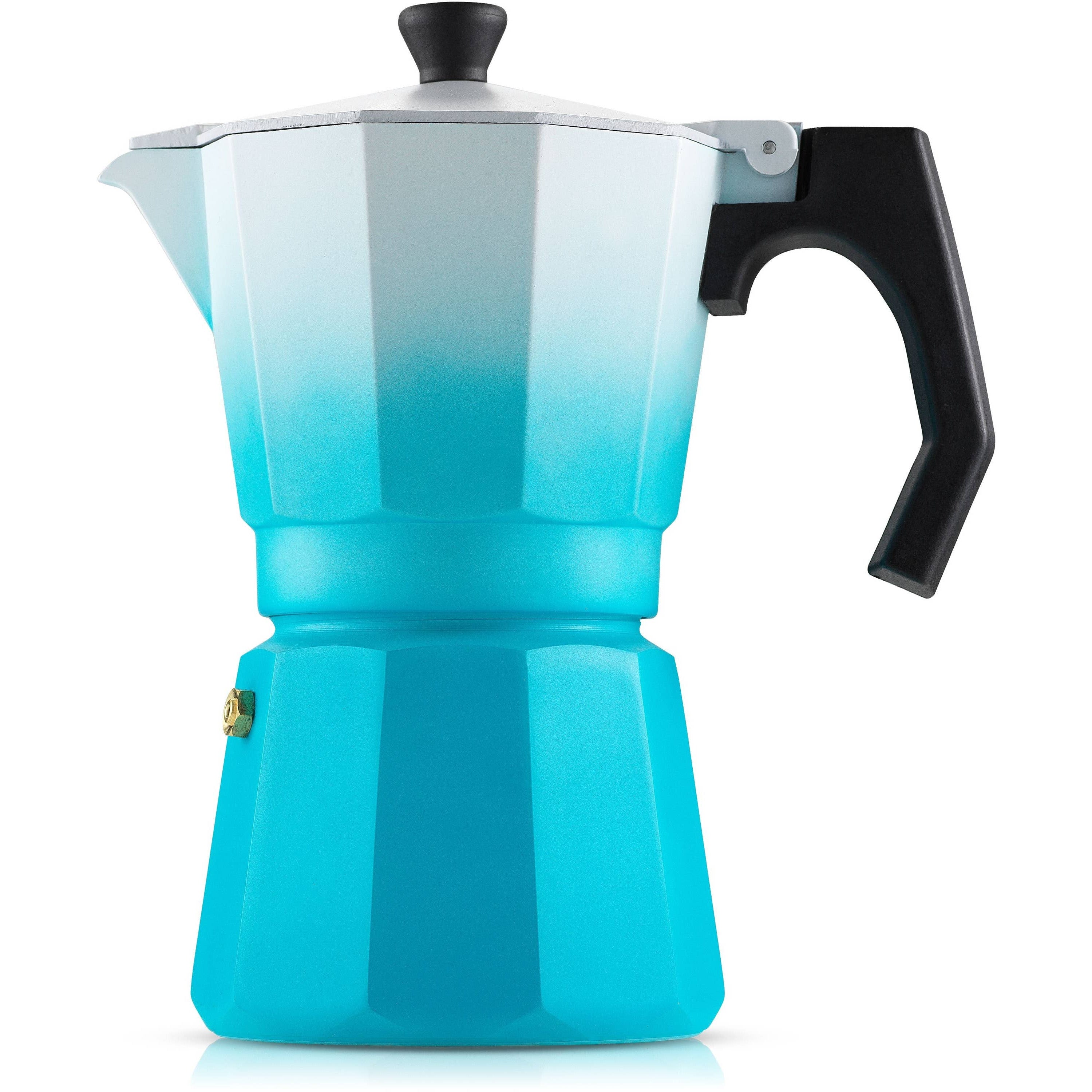 Italian Moka Pot Espresso Maker With Heat Resistant Handles