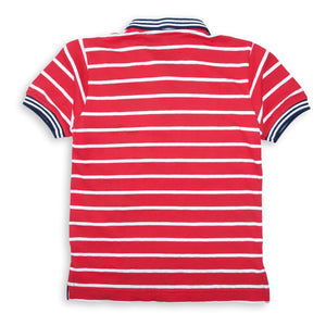Polo Shirt Anak Laki-laki Red / Merah Stripe Rodeo Junior