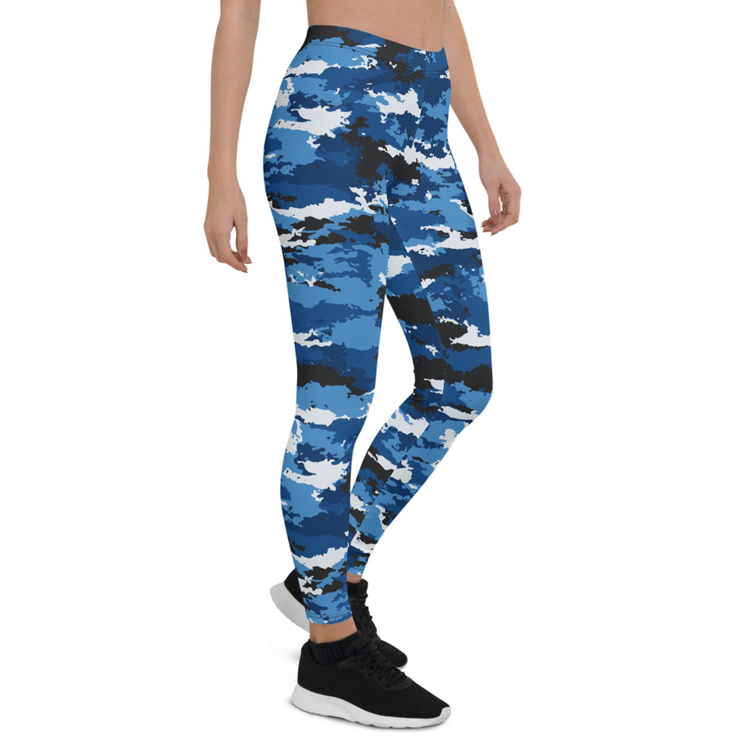 Space Blue Camo Leggings Sale – GymX