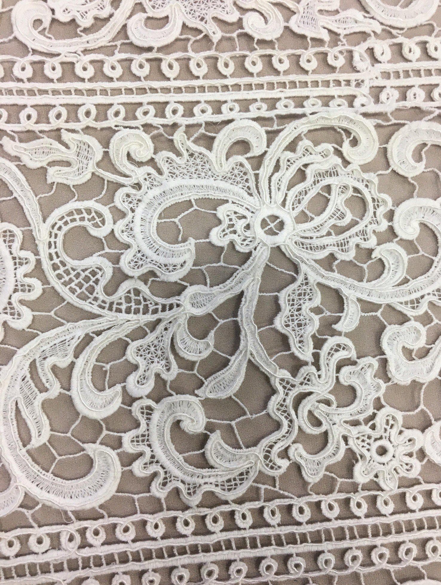 ivory guipure lace fabric