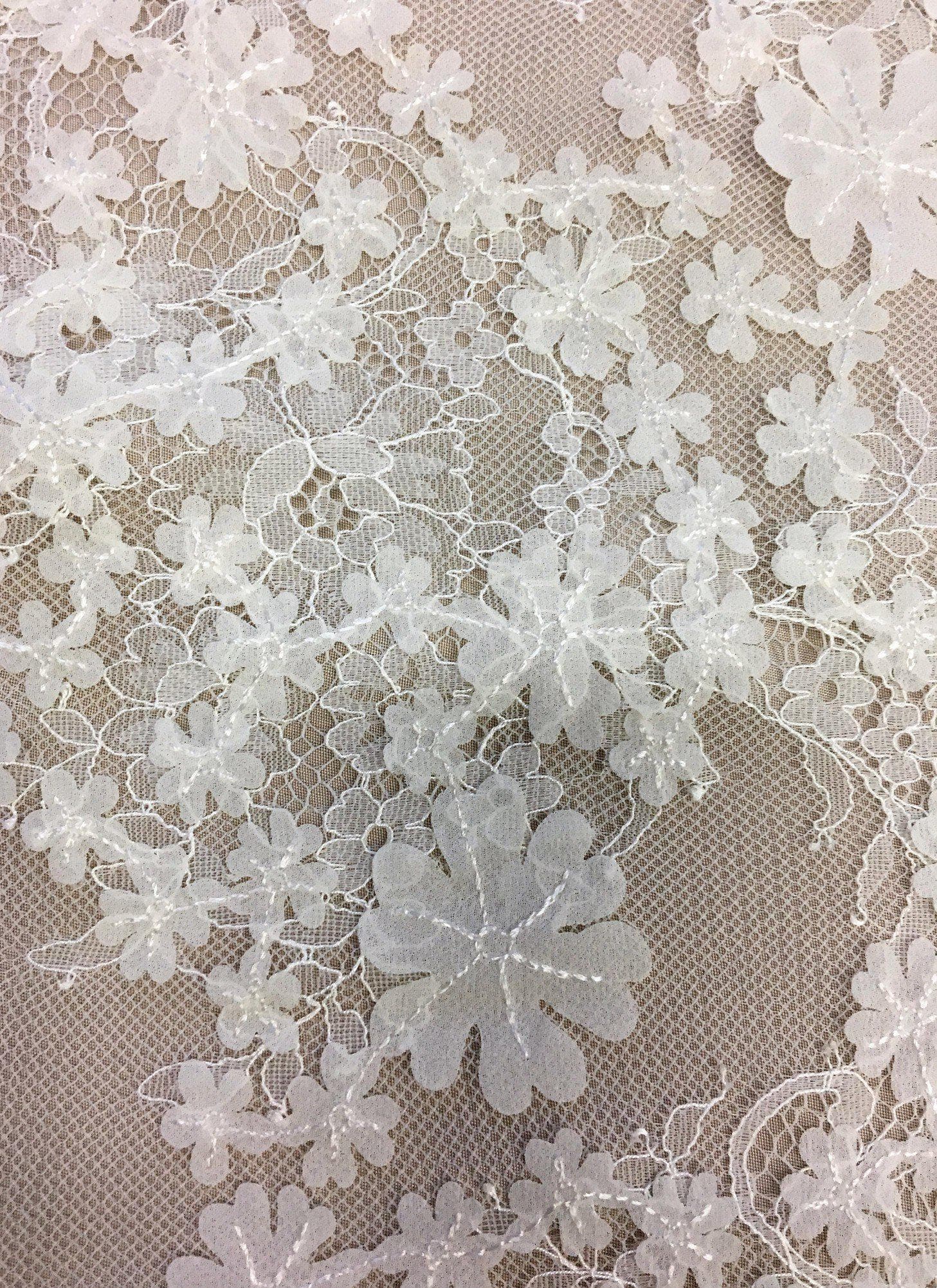 embellished lace fabric