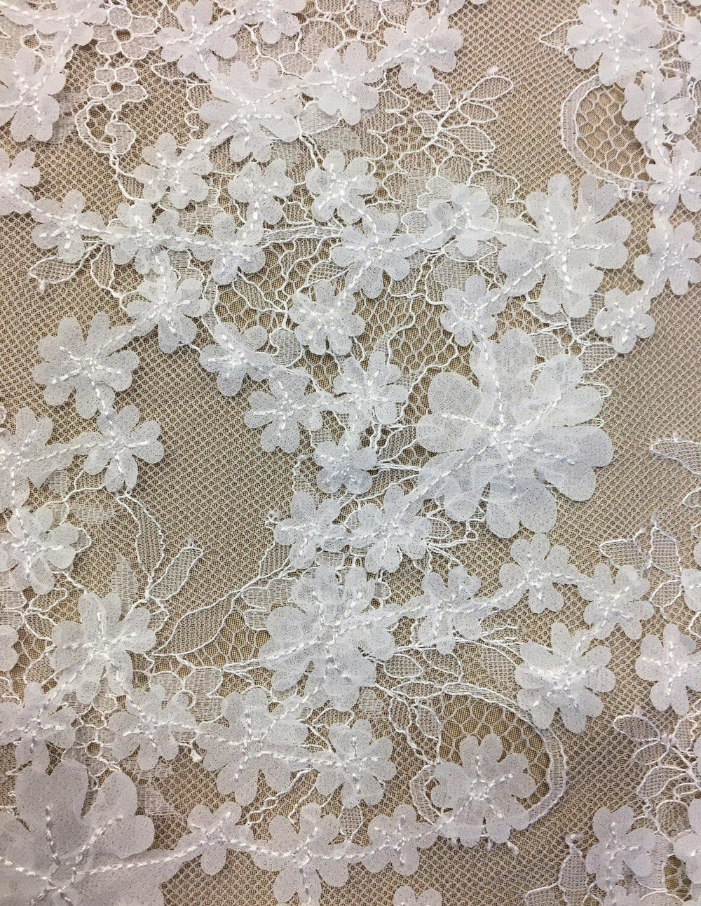 1528 White 3d Embellished Lace Wholesale Fabric Australia Buy Lace Silk And Bridal Fabric 8026