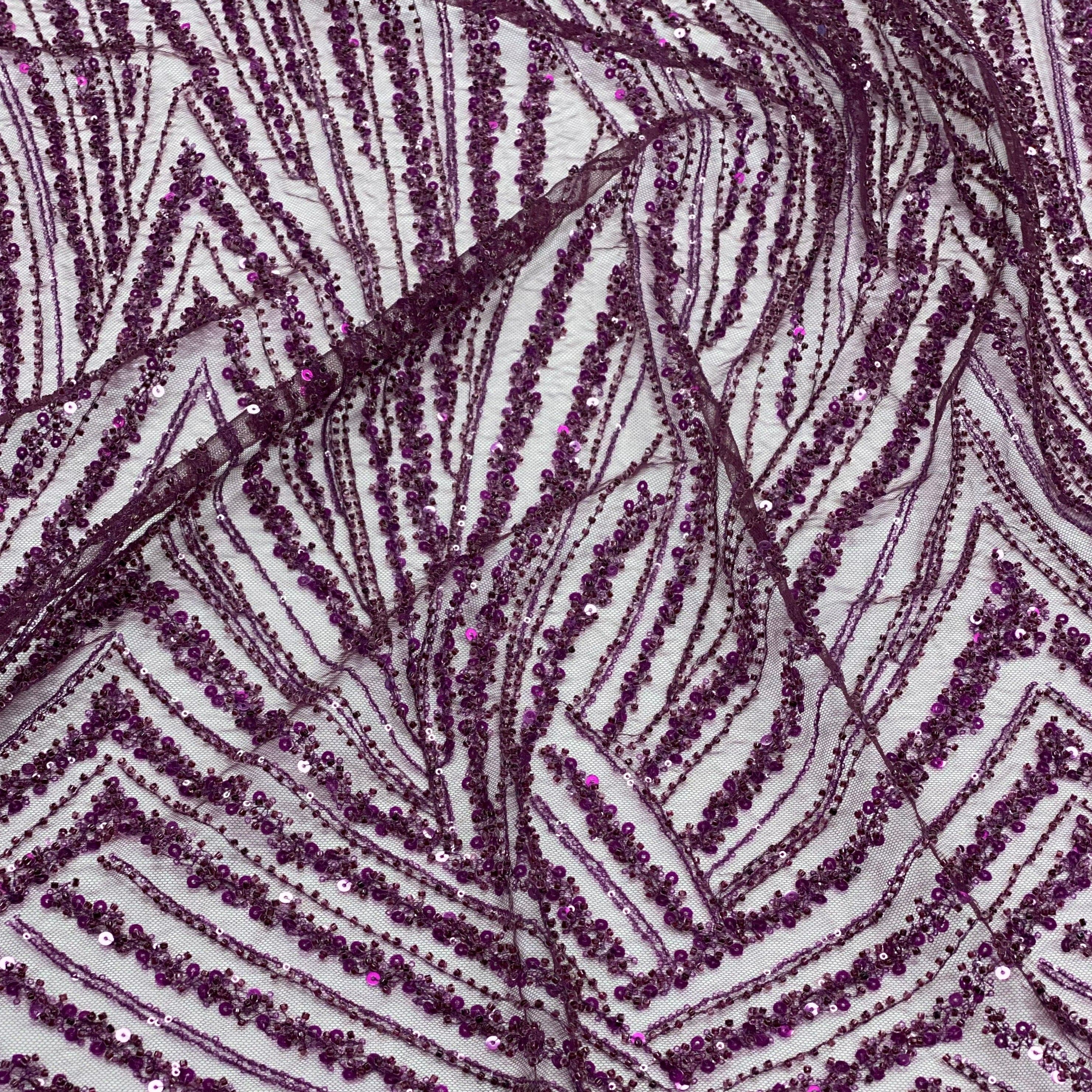 Image of Beaded LV12602 - Plum