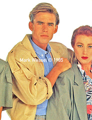 Mark Wessel mid80ties fashion magazine photo.