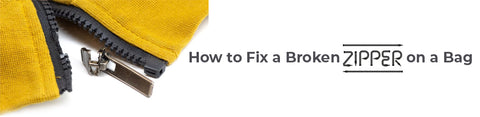 How to Fix a Broken Zipper on a Bag