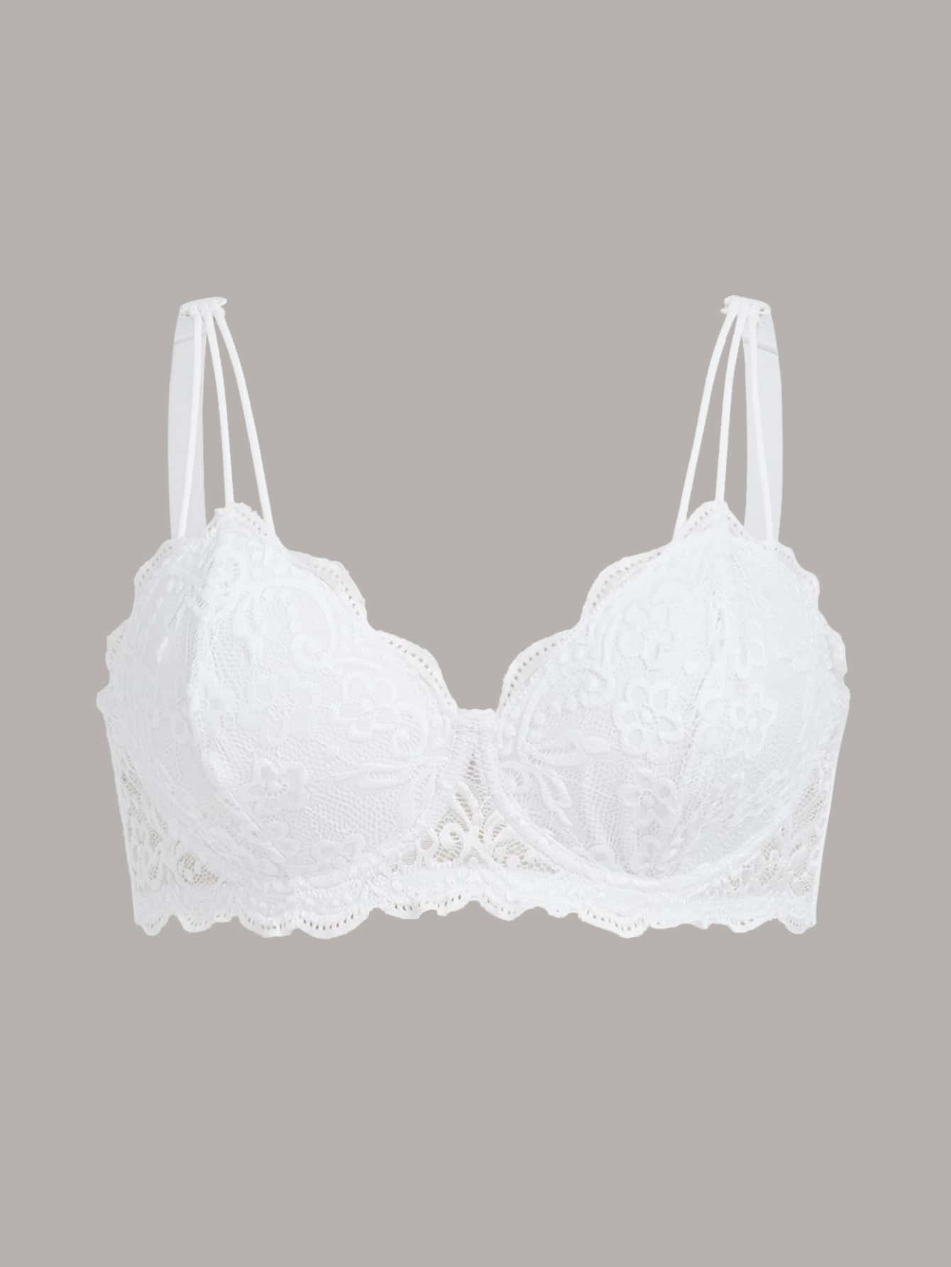 Zara White Border Lace Bras 36C-44DD - Plus Size Bra - Plus Sizes