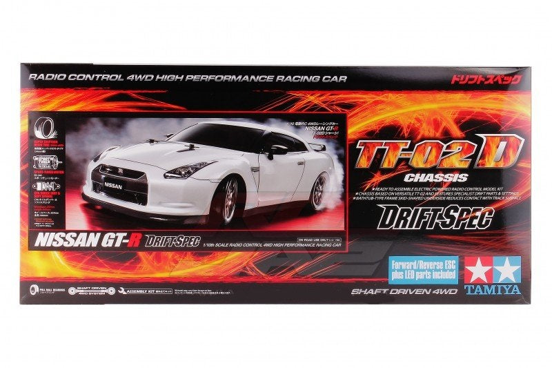 TAMIYA Nissan GT-R Drift Spec (TT-02D) Kit - T58623 | RC Garage Hobby Shop