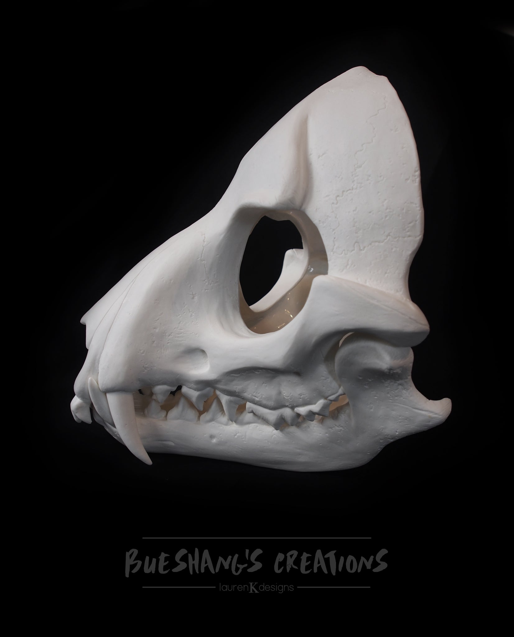 Wolf Skull Mask - Full - Unpainted Blank – Bueshang's Creations