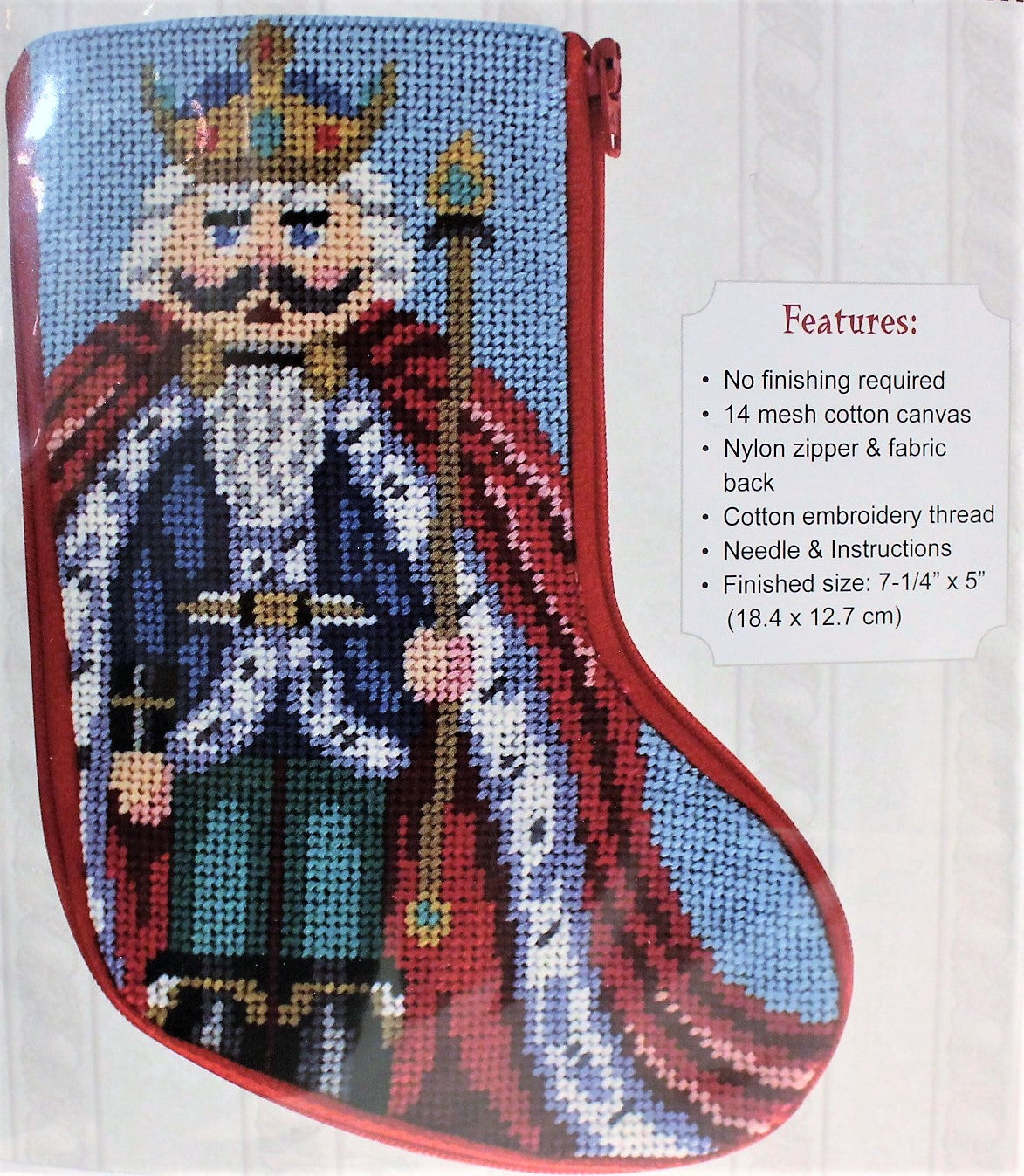 Stocking - Nutcracker Collection hand-painted needlepoint stitching canvas, Needlepoint Canvases & Threads