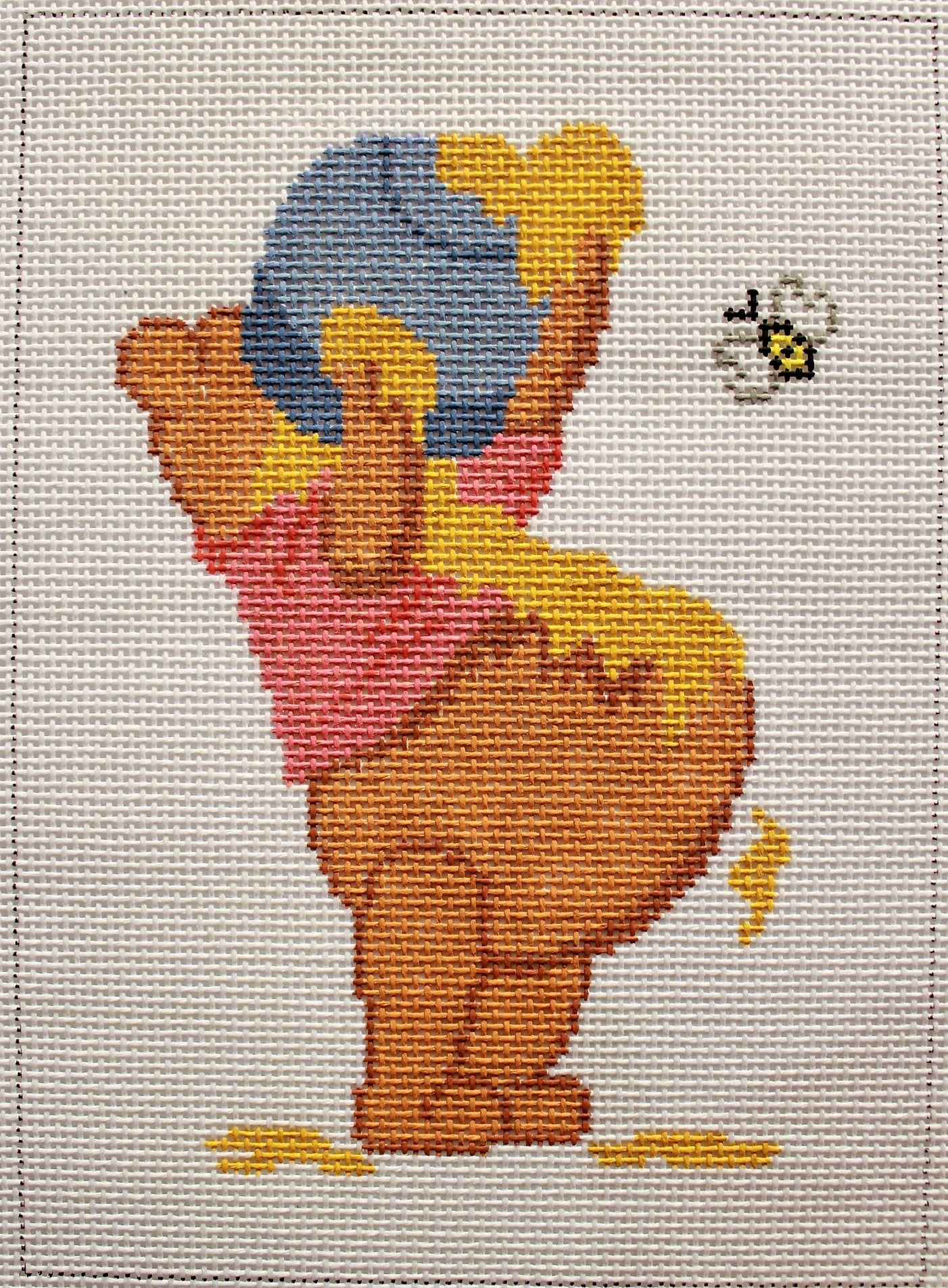 Winnie The Pooh with The Honey Pot Counted Cross Stitch Pattern