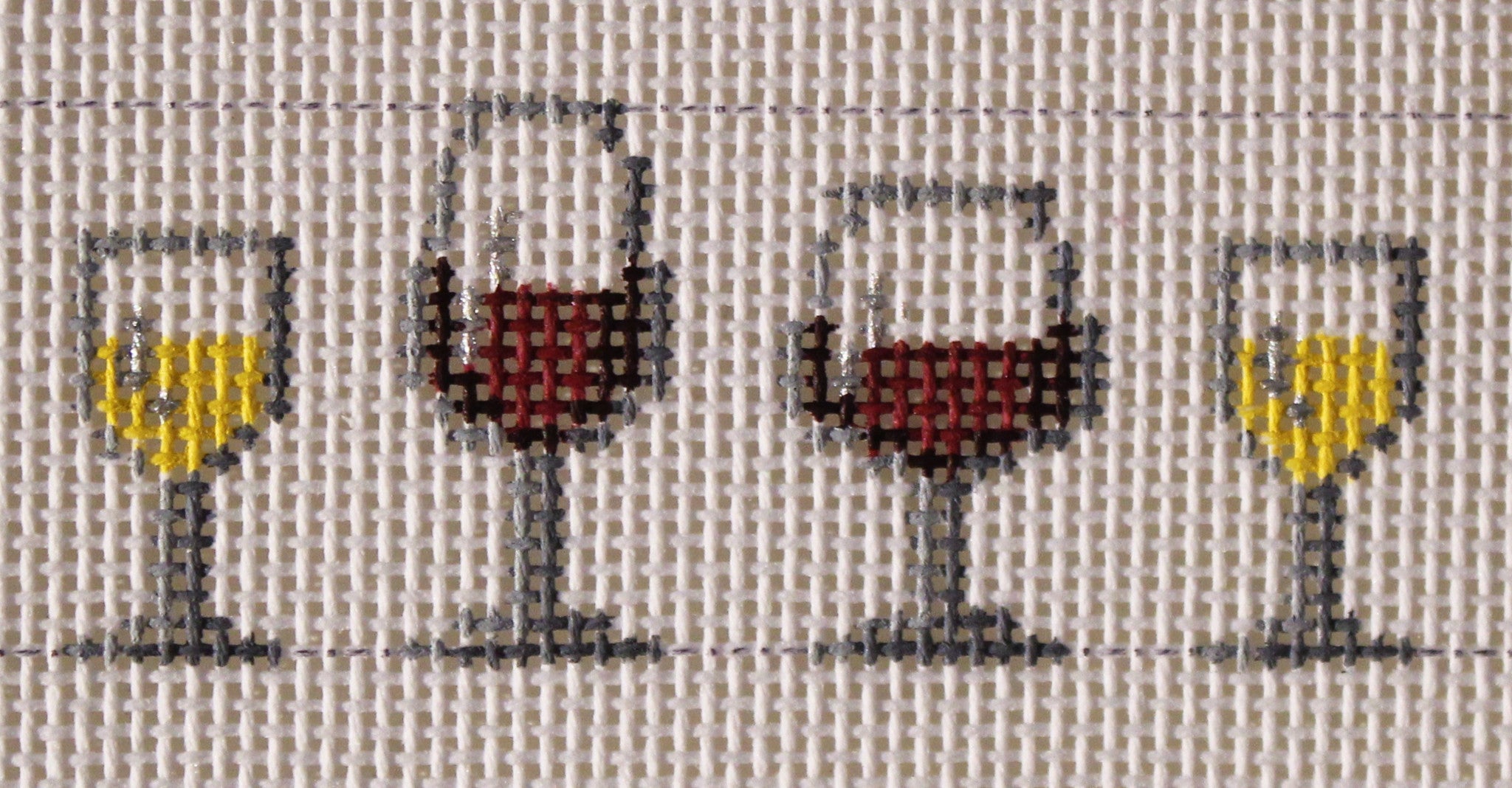 Wine and a Glass - Cross Stitch Pattern