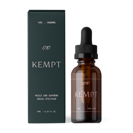 La 010 : l'huile CBD 10% Kempt pour la concentration et le sommeil - Kempt