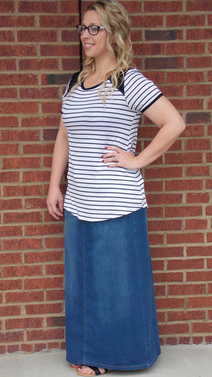 pentecostal jean skirts