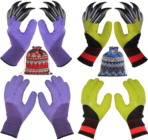 Garden Gloves with fingertip claws