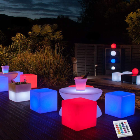 Led Cube chairs