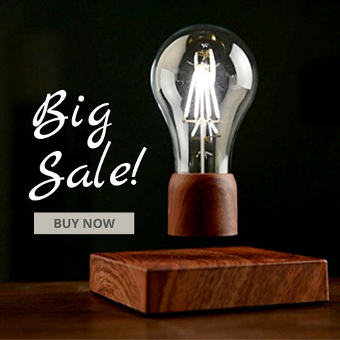 Levitating light bulb sale