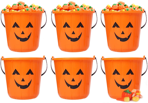 Triumpeek Halloween Pumpkin Trick Treat Bucket