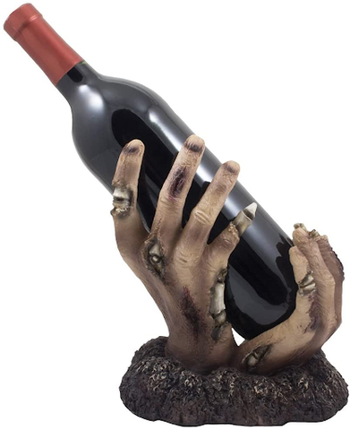 Zombie Rising Up From The Grave Wine Bottle Holder