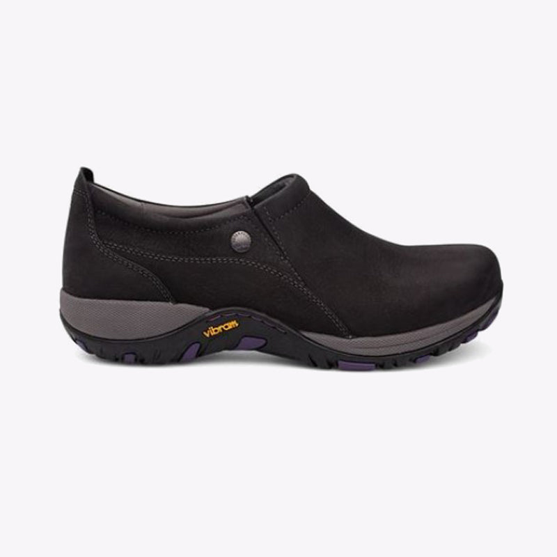 dansko patti black milled nubuck