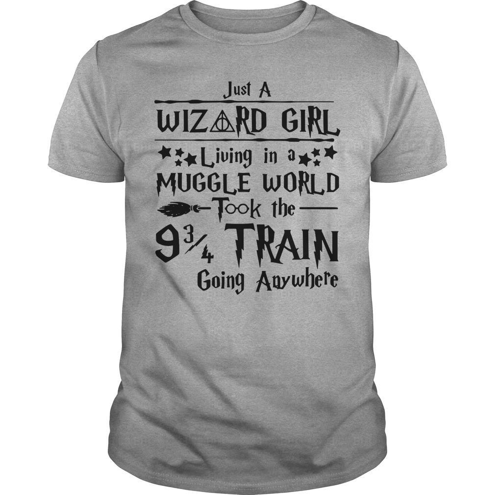 Harry Potter Just A Wizard Girl Living In A Muggle World Shirt