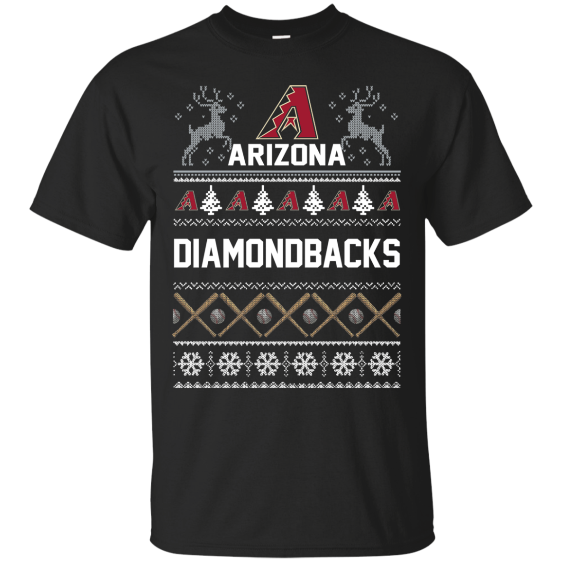 Arizona Diamondbacks Ugly Christmas T Shirt