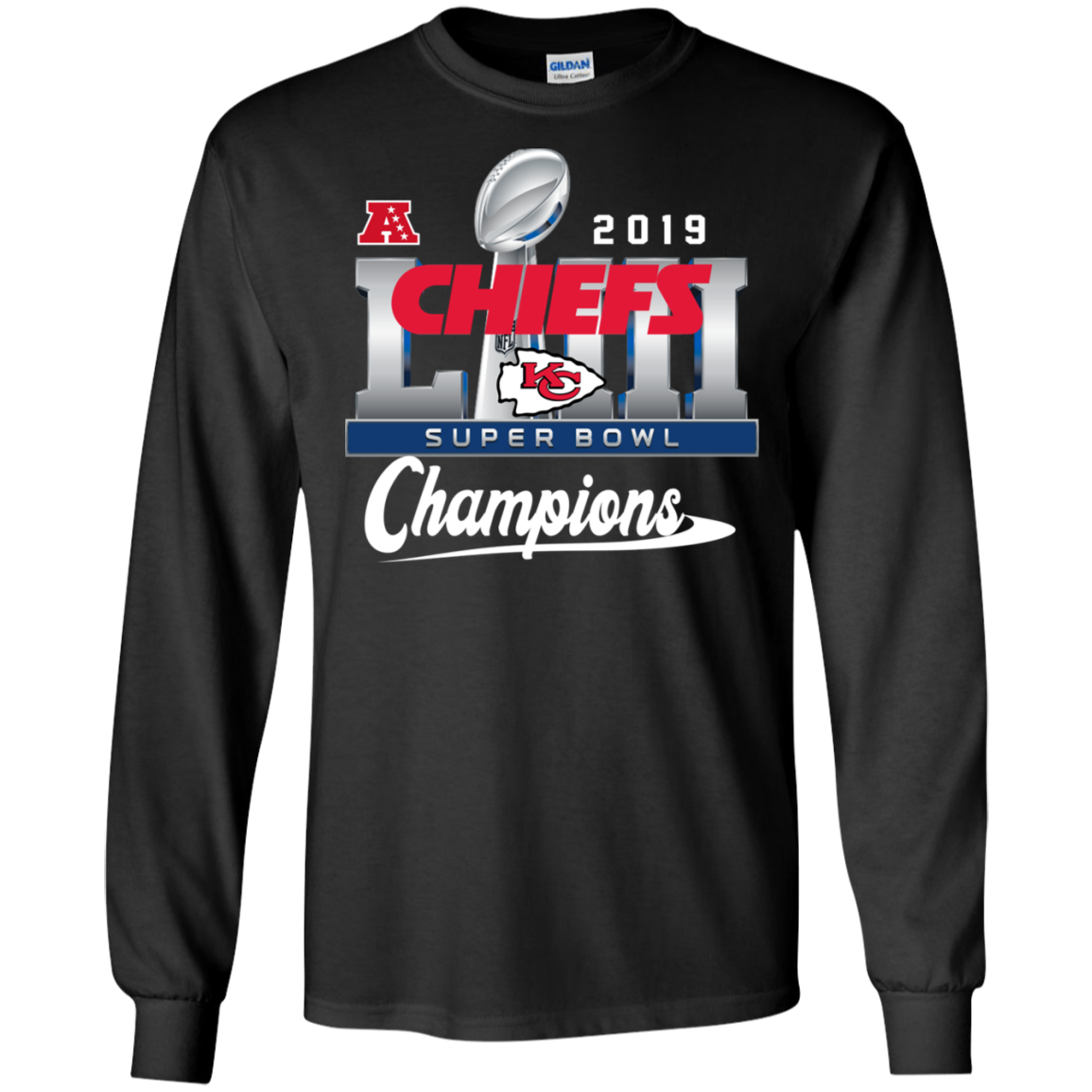 Kansas City Chiefs 2019 Super Bowl Champions Shirt G240 Ls Ultra T-shirt